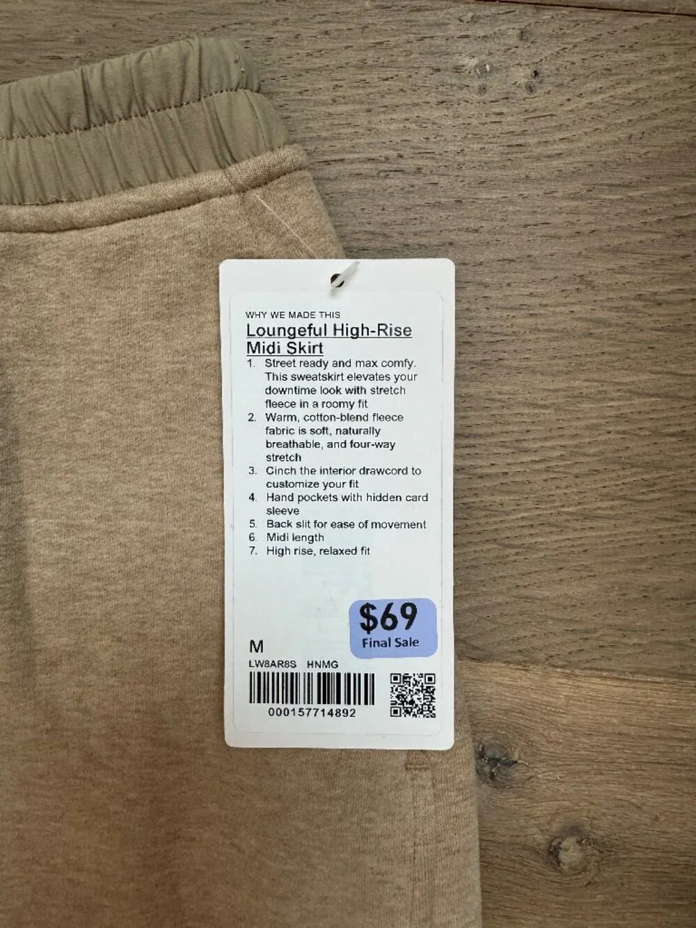NWT Lululemon Loungeful High Rise Midi Skirt Size M - Picture 6 of 7